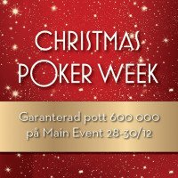 Idag startar Christmas Poker Week i Göteborg