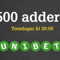 Unibet adderar €500 varje torsdag ända in i september!