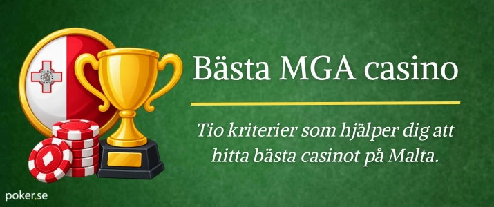 Bästa MGA casino kriterier