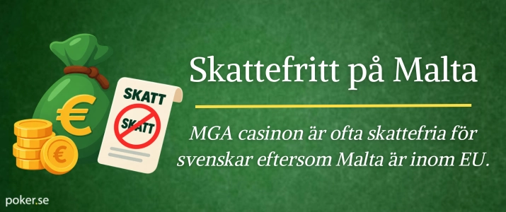 Varför MGA casinon är skattefria